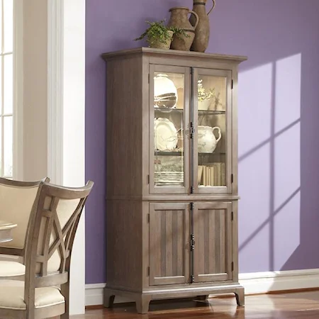 4 Door China Cupboard with Accent Lights